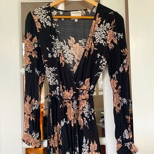 Floral wrap dress
